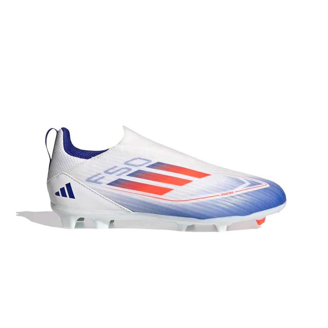adidas - Kids' (Preschool & Junior) F50 League Laceless Firm/Multi Ground Soccer Cleats (IF1362)