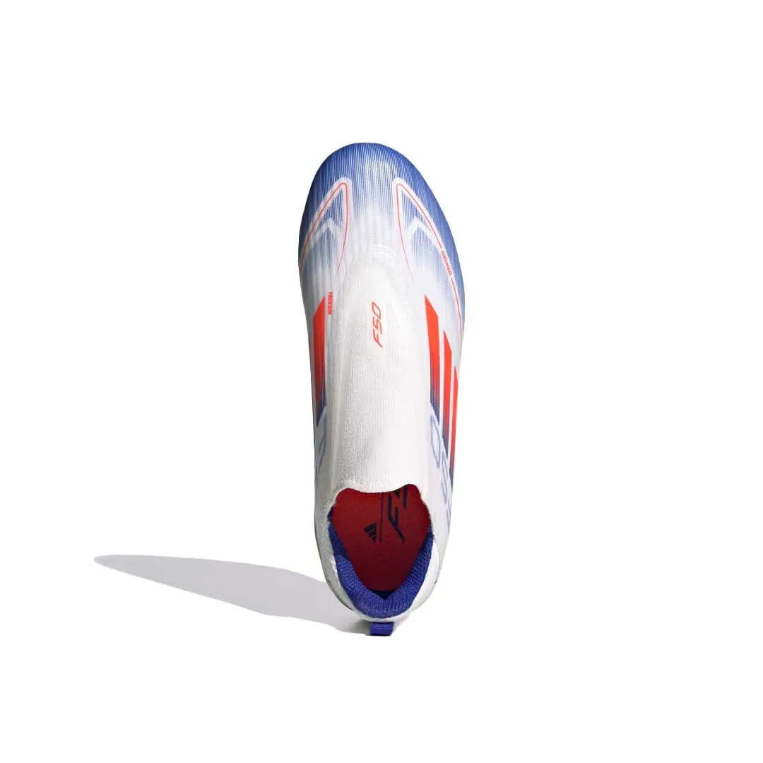 adidas - Kids' (Preschool & Junior) F50 League Laceless Firm/Multi Ground Soccer Cleats (IF1362)