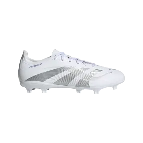 adidas PREDATOR LEAGUE Firm/Multi-Ground Soccer Cleats | Cloud White-Silver Metallic | Men's