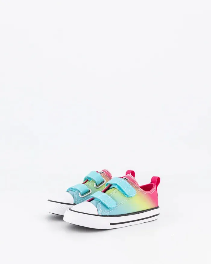 .Converse INFANT CT 2V HYPR BRIGHTS LOW CYN  - Cyan/ChaosFuschia/Slime - (A07423) - CYT - R1L1