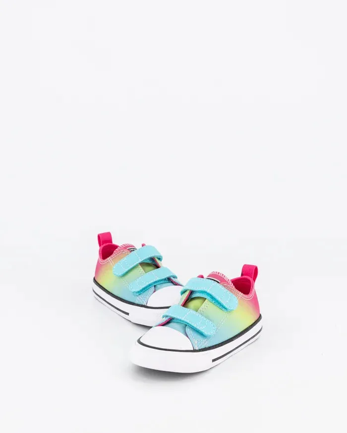 .Converse INFANT CT 2V HYPR BRIGHTS LOW CYN  - Cyan/ChaosFuschia/Slime - (A07423) - CYT - R1L1