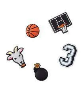 Crocs Basketball Star 5 Pack Jibbitz Charms