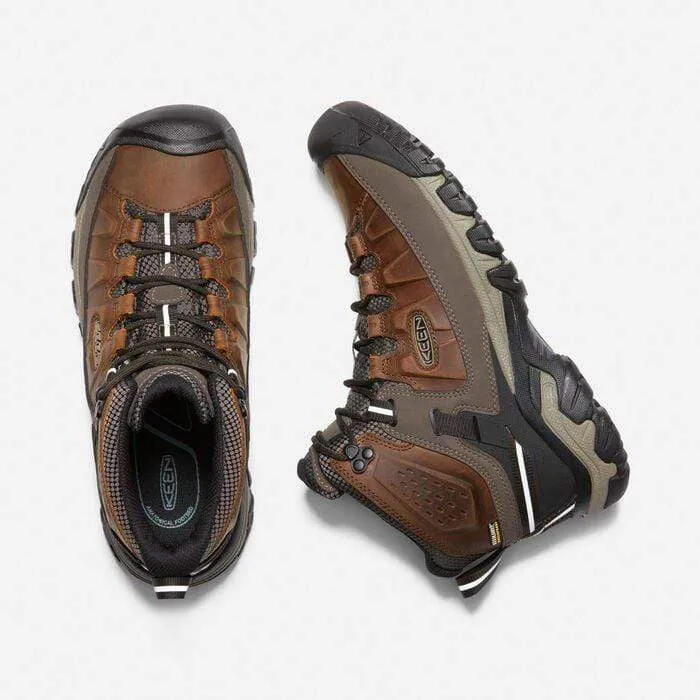 Keen Men's Targhee III Mid Waterproof Hiking Boots- Chestnut/ Mulch