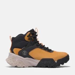 Timberland Men's Motion Scramble Waterproof Hiker Mid Wheat Nubuck